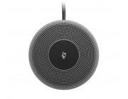 Logitech Expansion Microphone for MEETUP camera, Microphone Type: Mono, wideband, noise canceling; LED indicator confirms video streaming, microphone mute, on-hold, and Bluetooth pairing, etc; Buttons / Switch: Microphone mute; Cable length 6 m